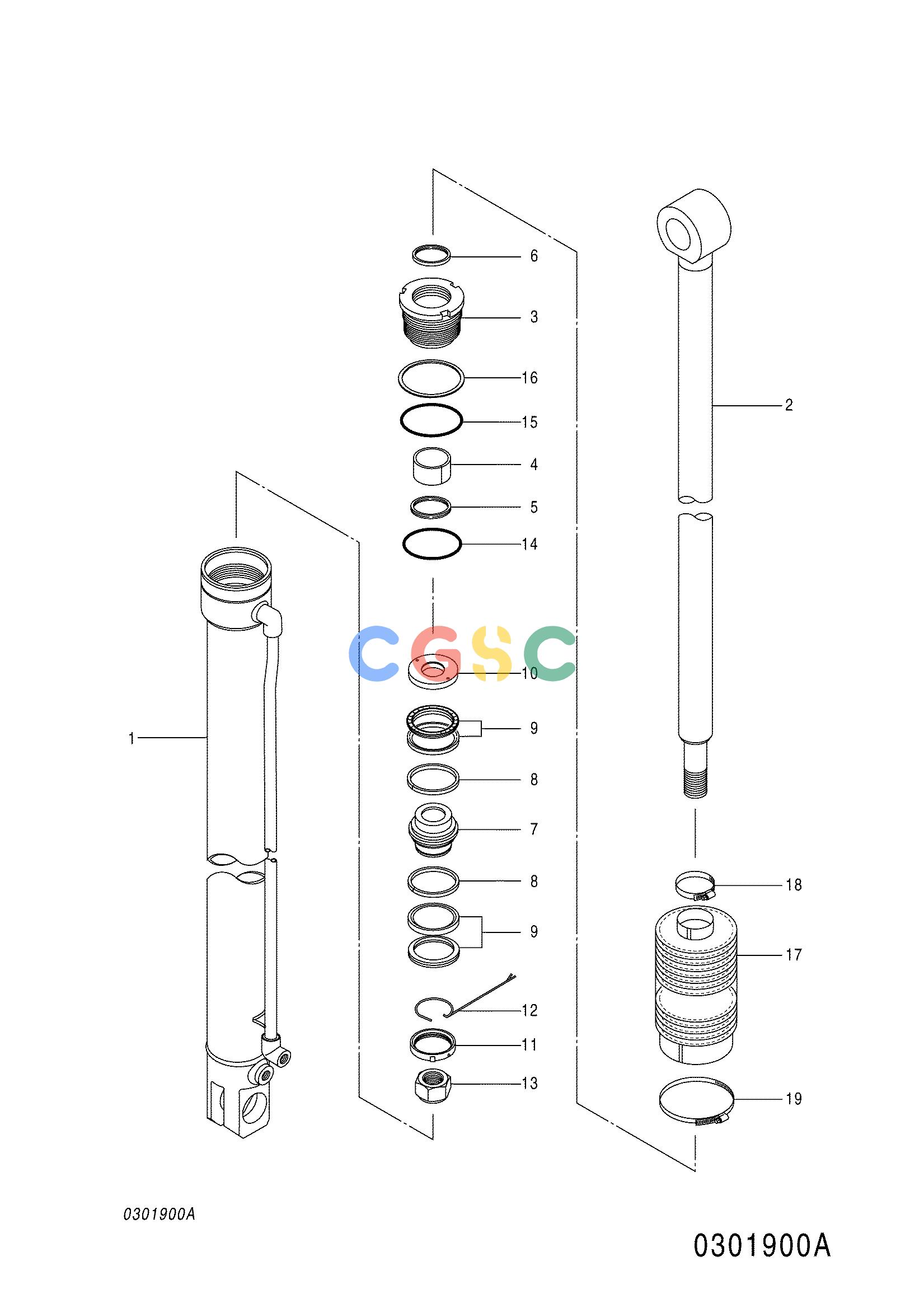 日立零件查询（CX2000）OIL CYLINDER Hitachi HOP online