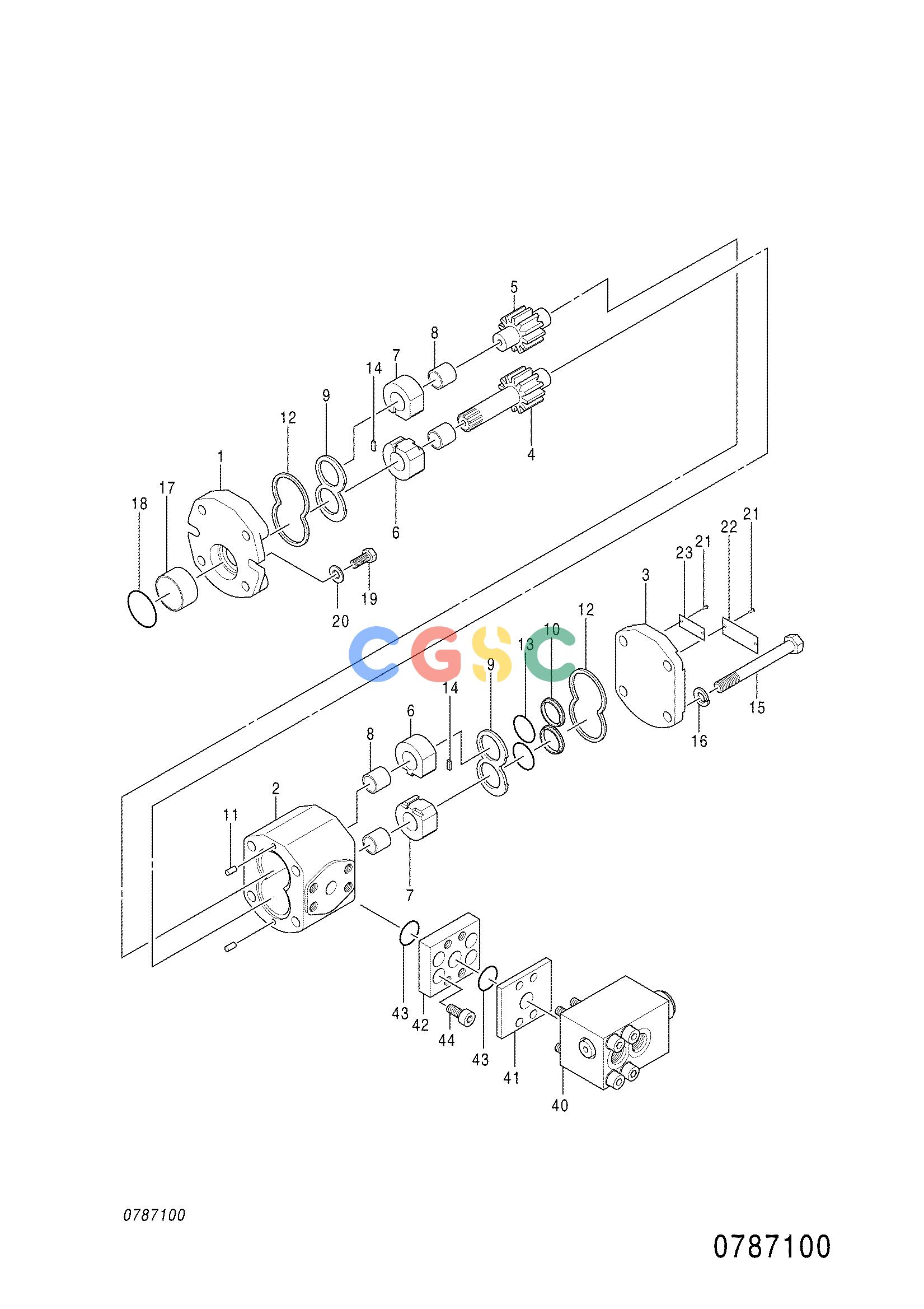 日立零件查询（CX2000）GEAR PUMP (REEVING WINCH) Hitachi HOP online