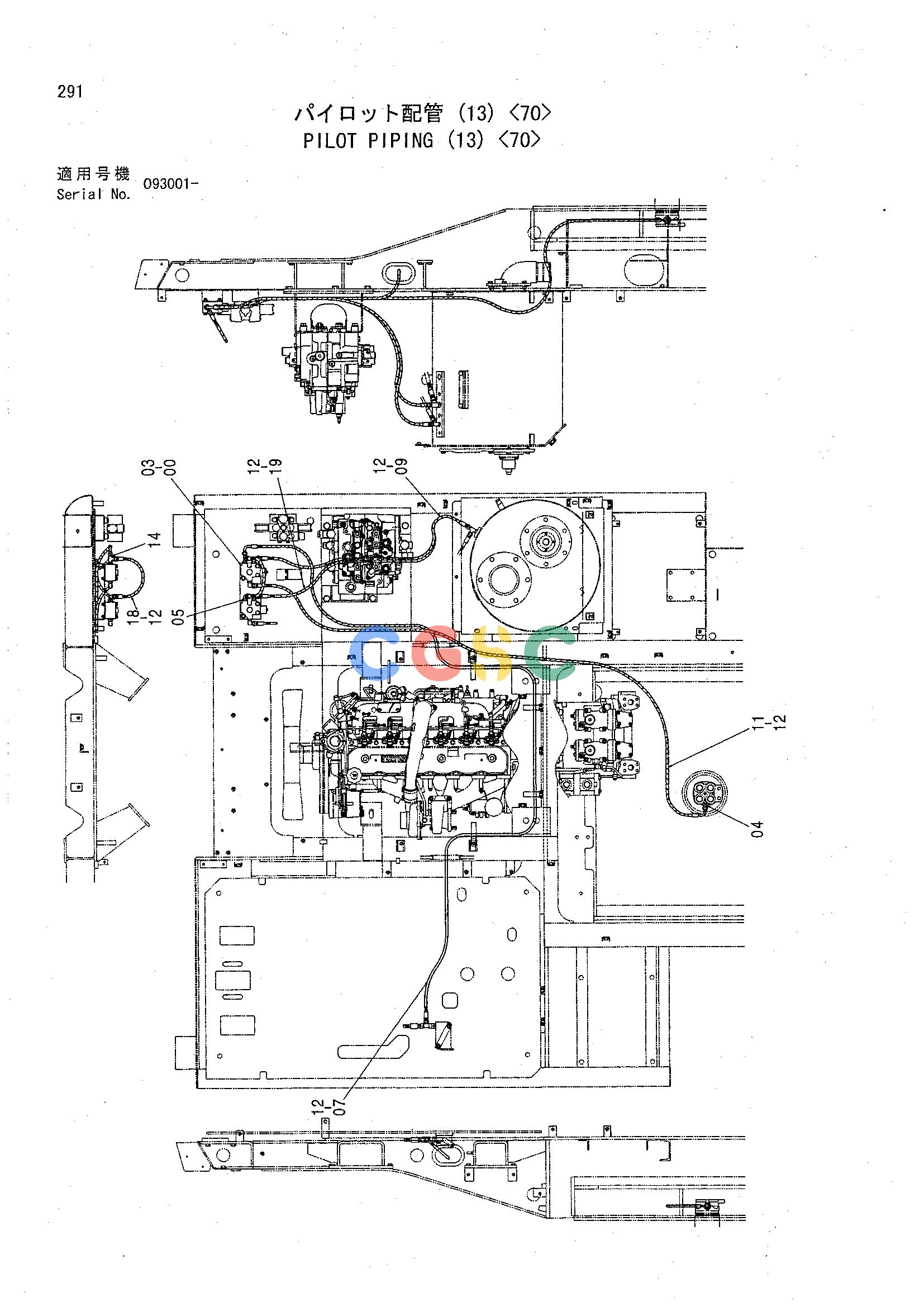 日立零件查询（CHR70）PILOT PIPING (13) <70> Hitachi HOP online