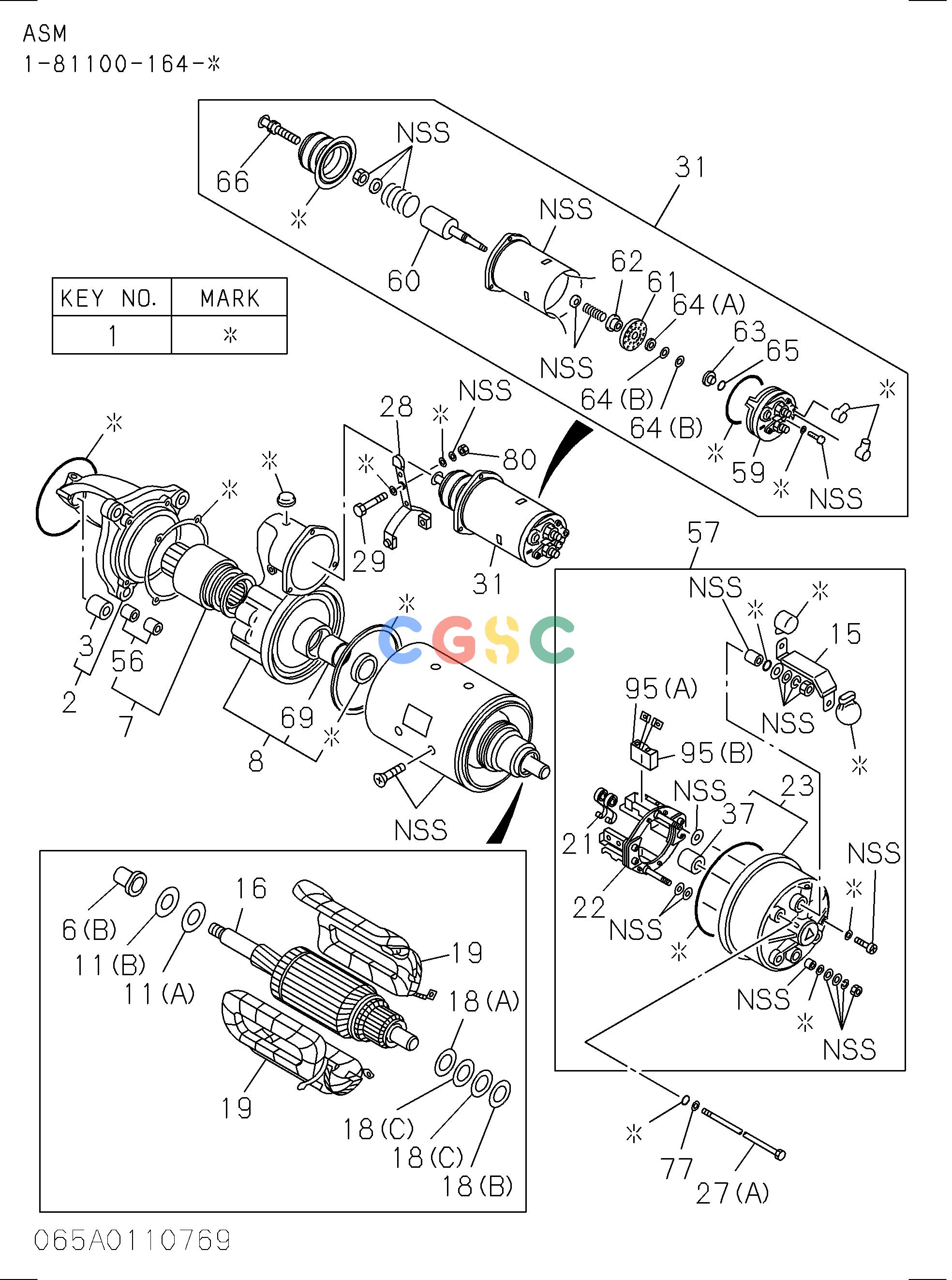 日立零件查询（CX1000-C）STARTER Hitachi HOP online
