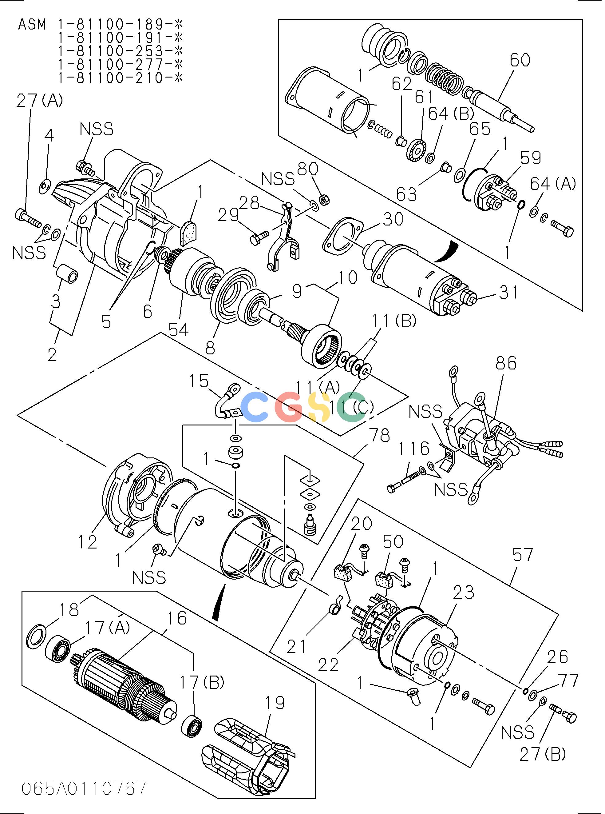 日立零件查询（CG45）STARTER Hitachi HOP online