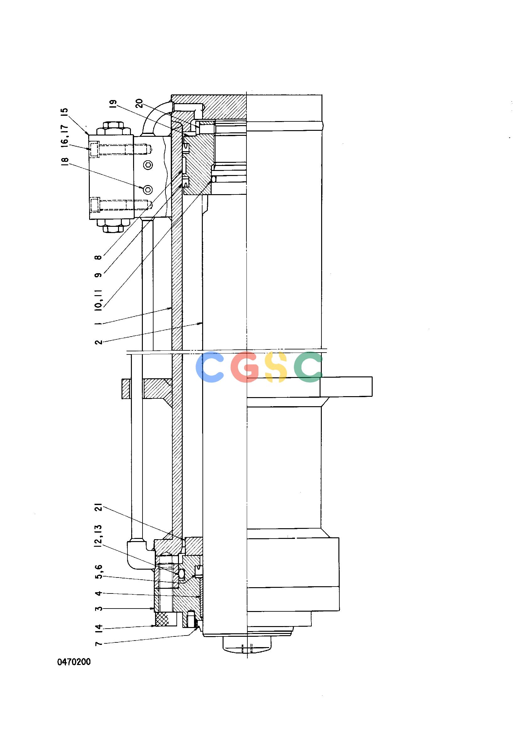 日立零件查询（CX2000）JACK CYLINDER Hitachi HOP online