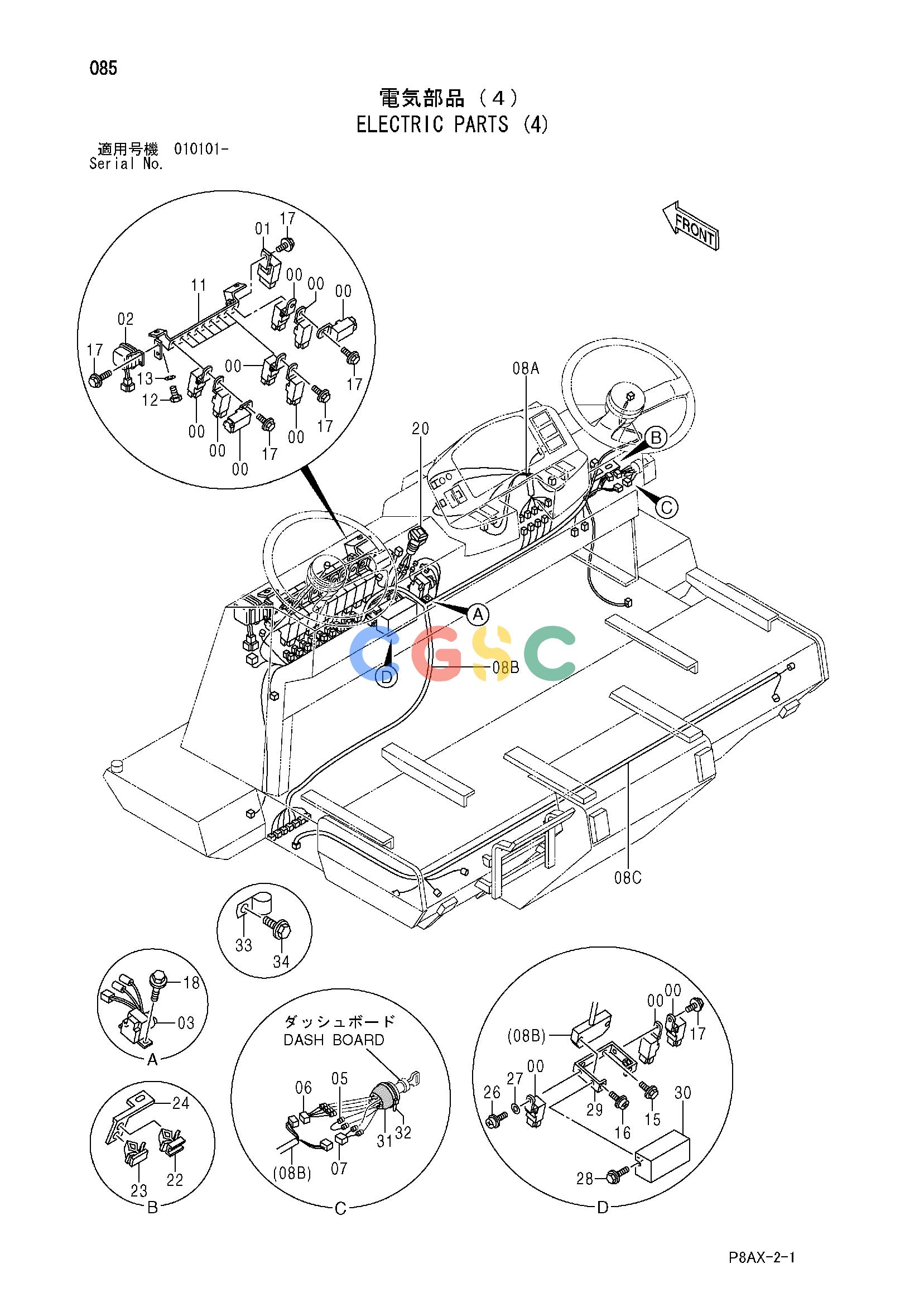 日立零件查询（CS125）ELECTRIC PARTS (4) Hitachi HOP online